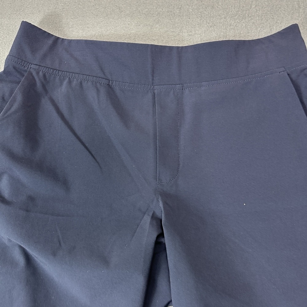 Athleta Brooklyn Ankle Pants Navy Size 10 Travel Casual Pull On Athletic Workout - Picture 2 of 10